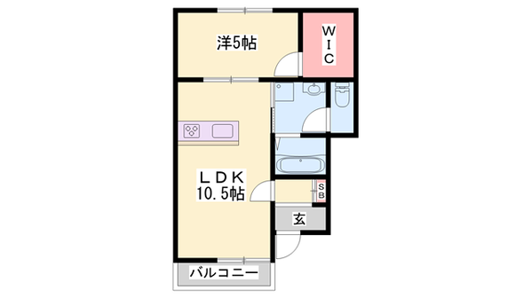 リュッケ御立中の物件間取画像